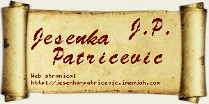 Jesenka Patričević vizit kartica